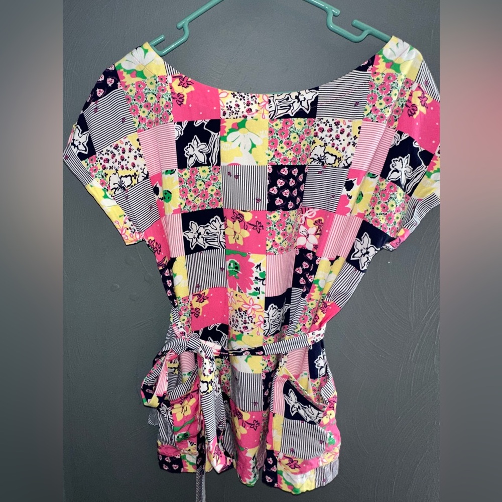 Lilly Pulitzer patchwork top